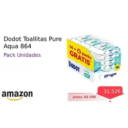 Dodot Toallitas Pure Aqua 864