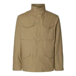 Selected Parka Beige Cremallera