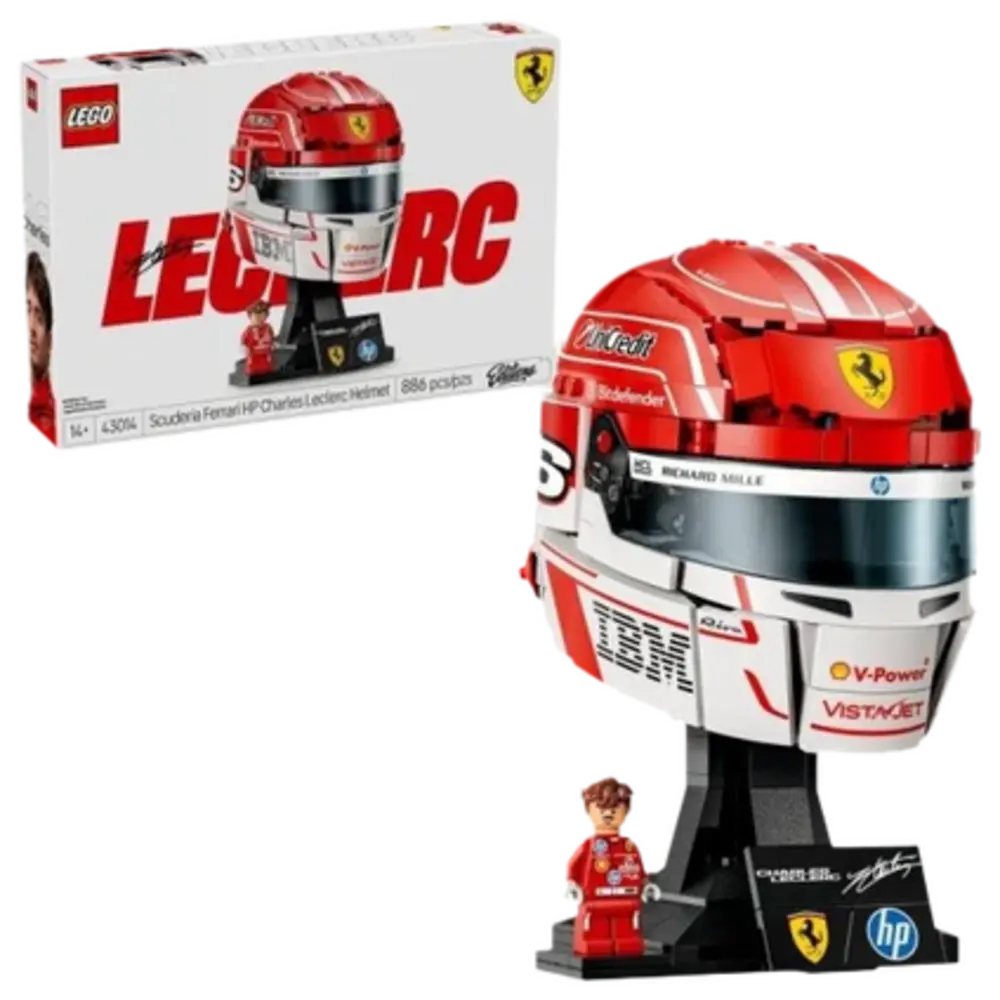 Lego Casco Ferrari Leclerc