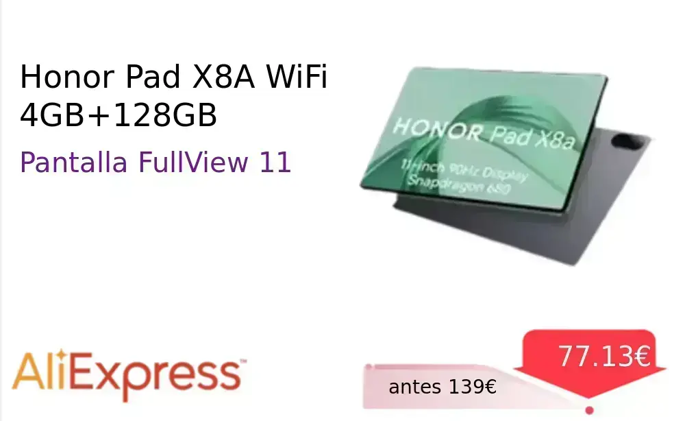 Honor Pad X8A WiFi 4GB+128GB