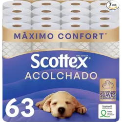 Scottex 63 Rollos Acolchado