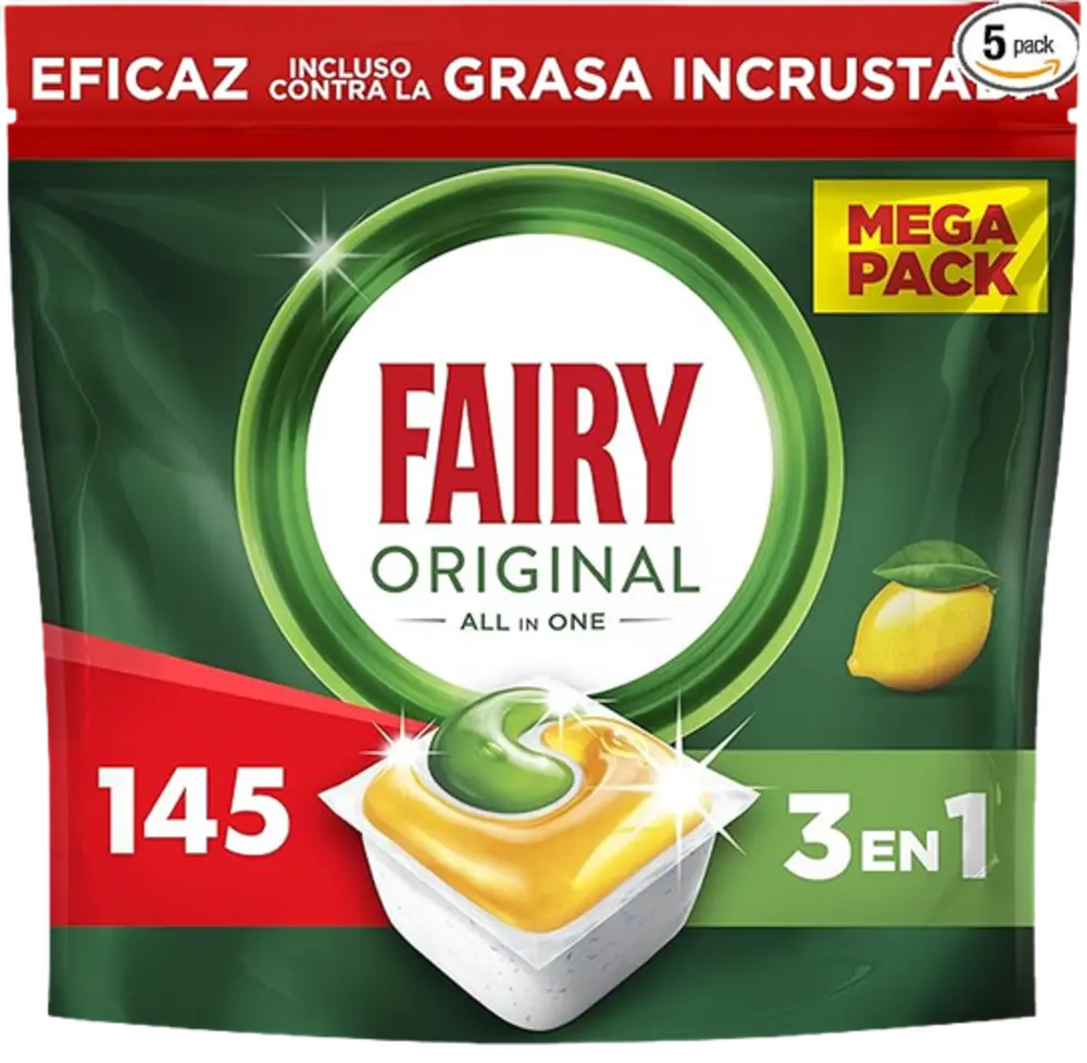 Fairy Cápsulas Lavavajillas Limón
