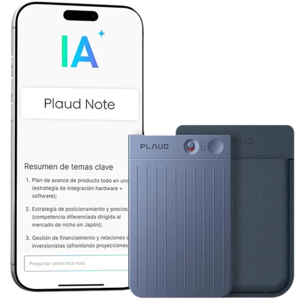 Plaud Note Grabadora Ia Azul