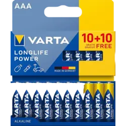 Varta Longlife Power Aaa 20 Uds