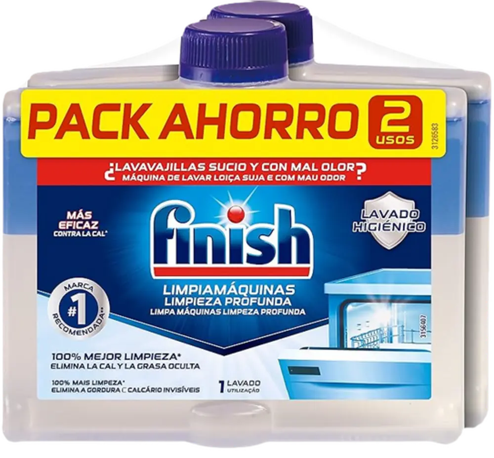 Finish Limpiamáquinas 2X250ML