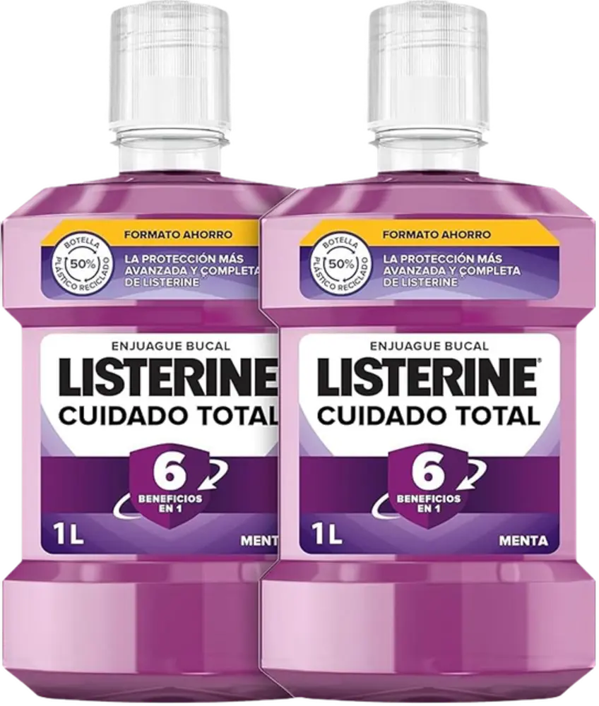 Listerine Cuidado Total 2X1L