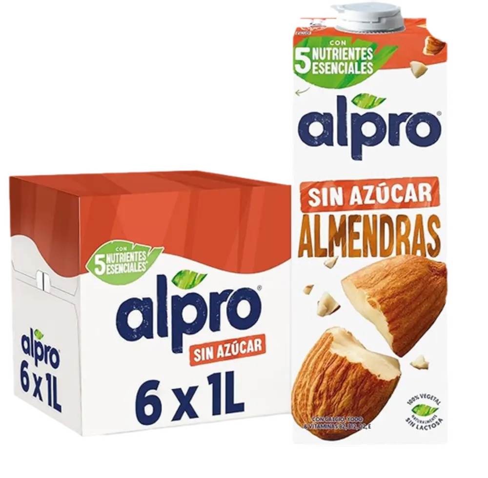 Alpro Almendras sin Ázucar 6X1L