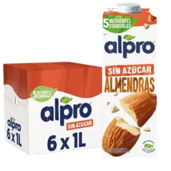 Alpro Almendras sin Ázucar 6X1L