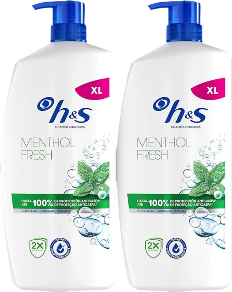 Champú H&S Menthol Fresh 2X800ML