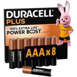 Duracell Plus Pilas Aaa 8UDS