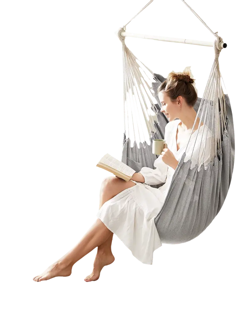 Silla Colgante Songmics Gris
