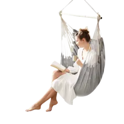 Silla Colgante Songmics Gris