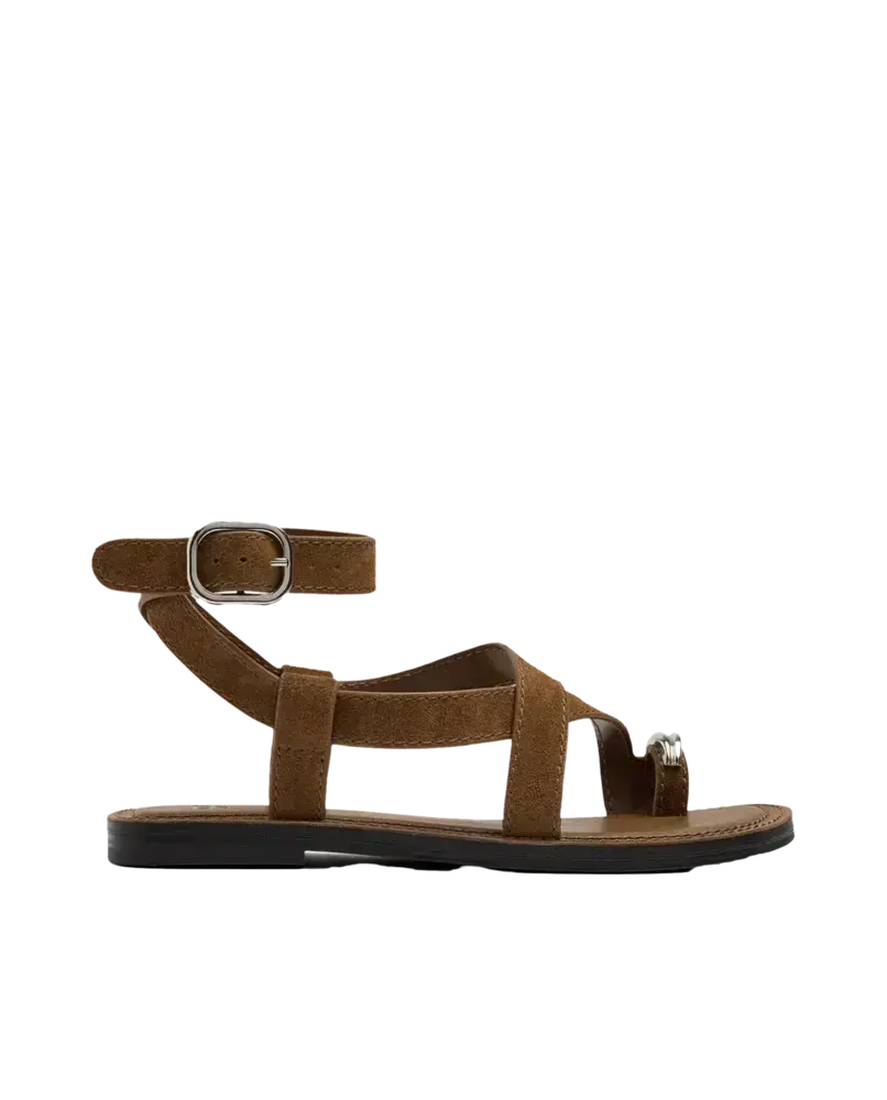 Parfois Sandalias Piel Hebilla