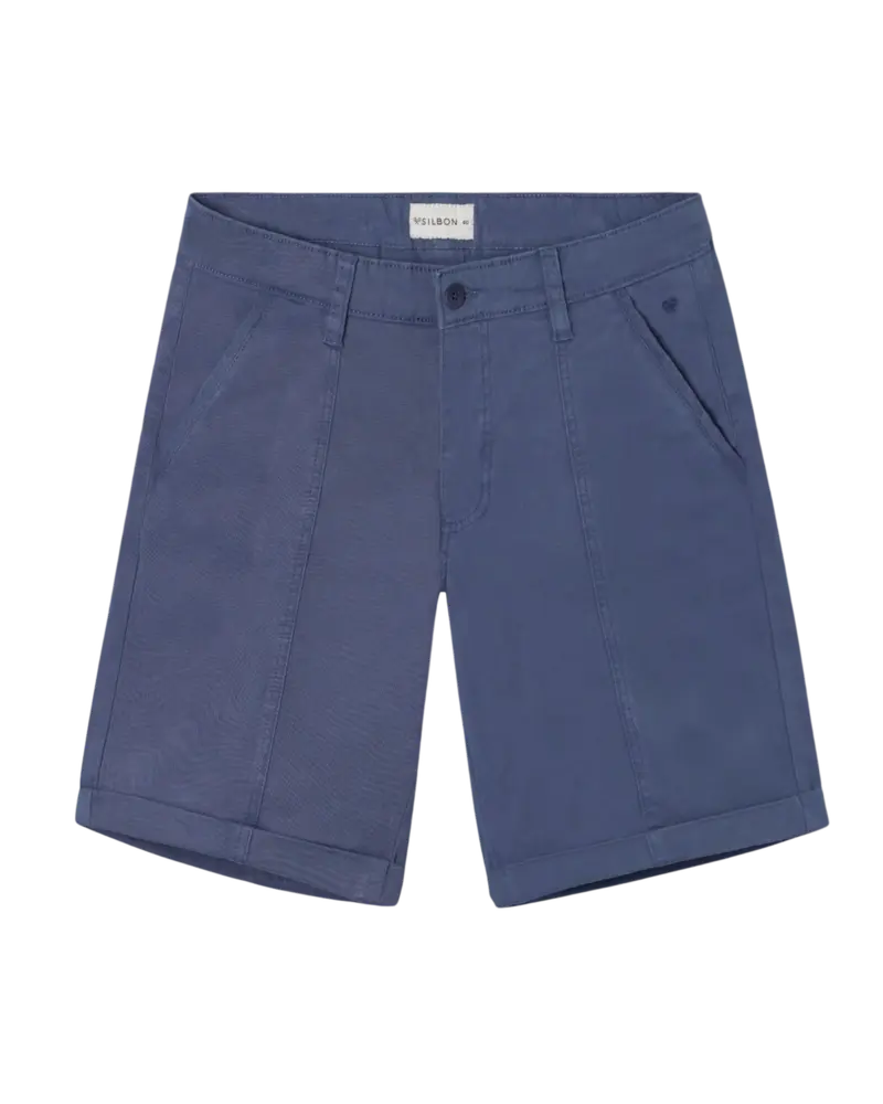 Bermuda Silbon Azul Hombre