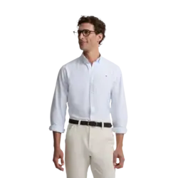 Silbon Camisa Oxford Rayas Verde