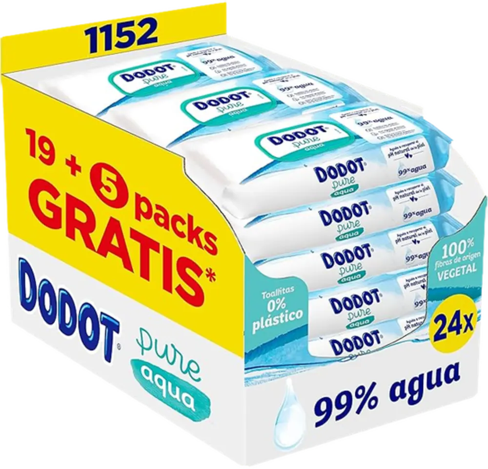 Dodot Pure Aqua 1152 Uds