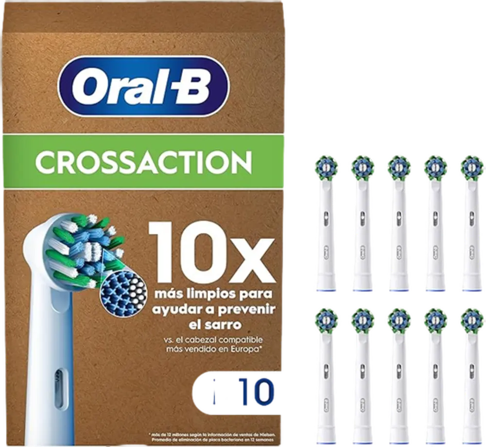 ORAL-B Pro CrossAction 10 Uds