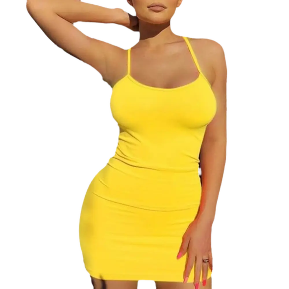 Vestido sexy sin mangas