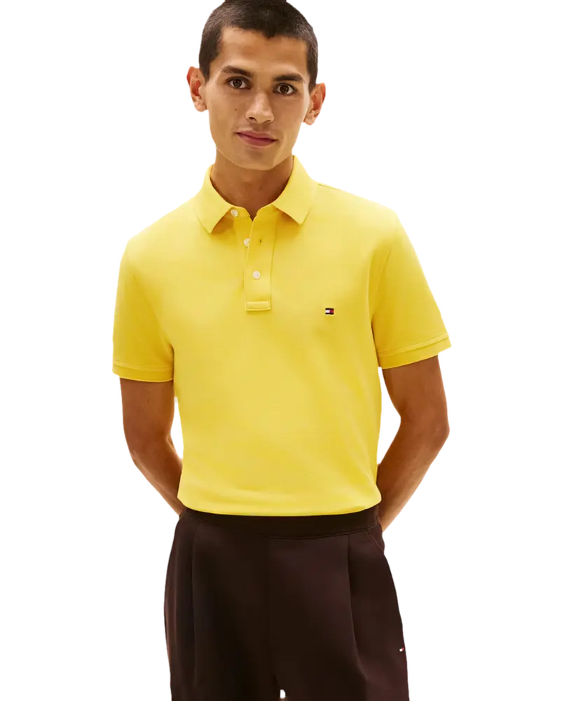 Polo liso de manga corta