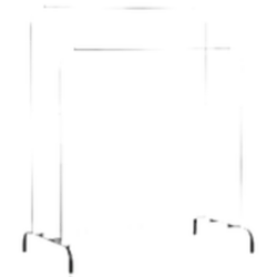 T-Lovendo - Perchero Burro Doble Rail Estante Ropa Zapatos Cajas