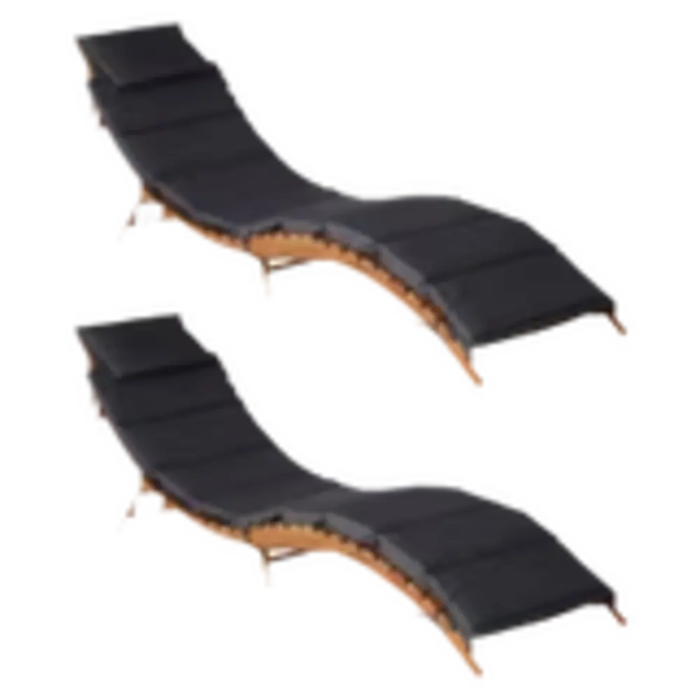 vidaXL Tumbonas con cojines