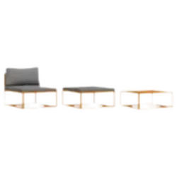 vidaXL Muebles de jardín 3