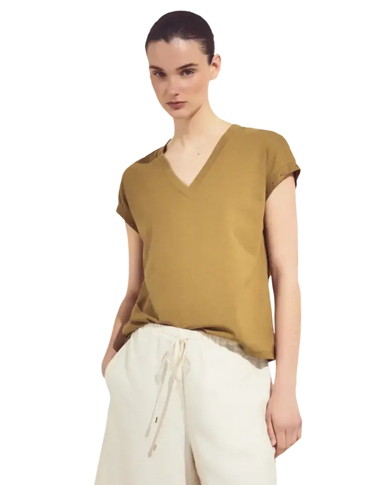Camiseta mujer cuello pico