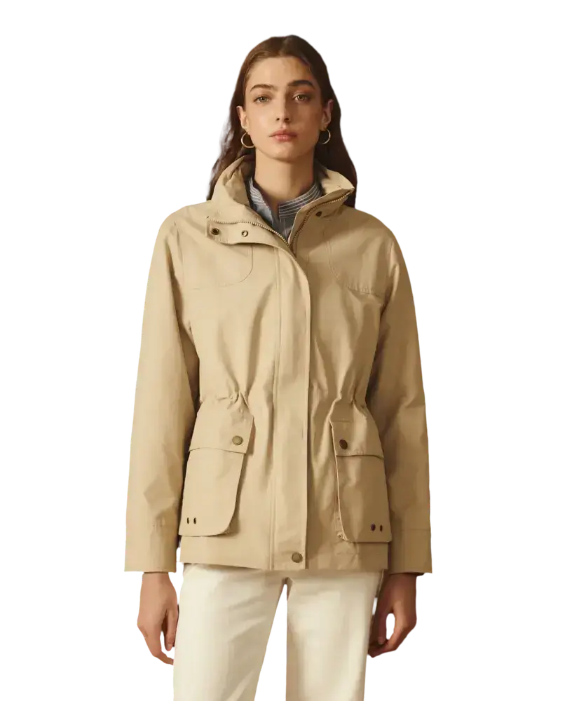 Parka ligera mujer capucha