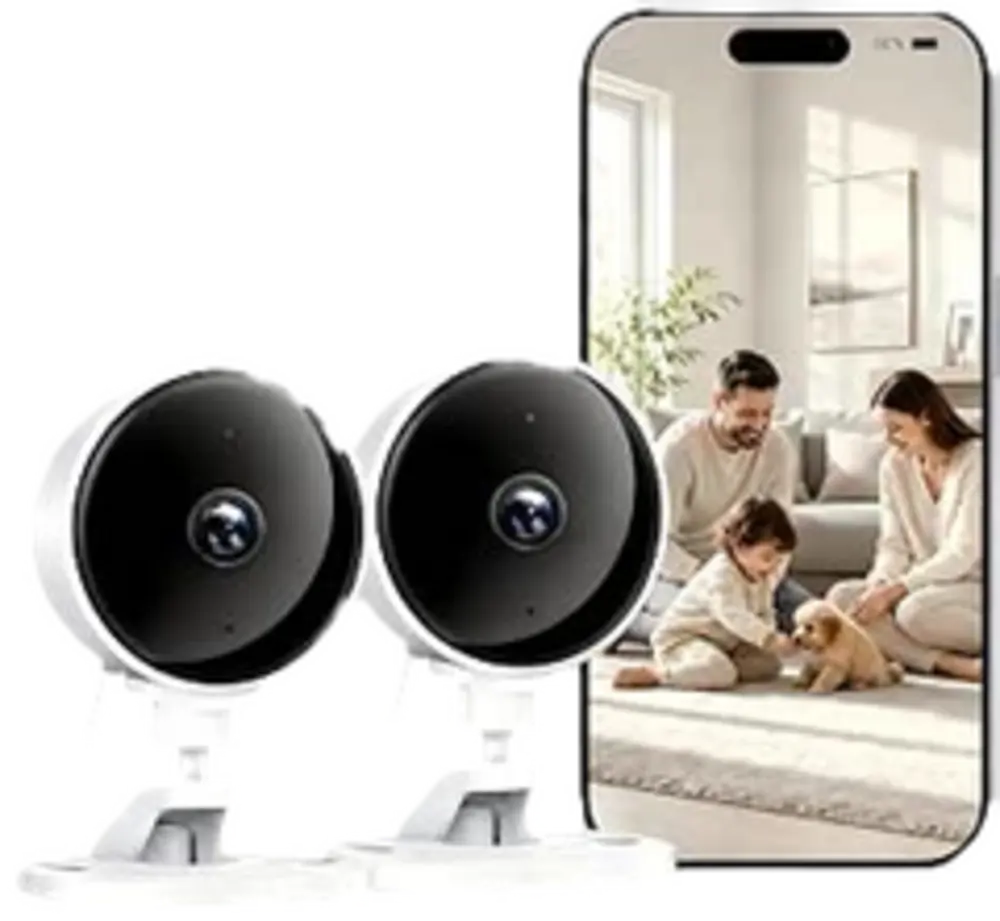 Cámara Vigilancia WiFi 1080P 2Pack