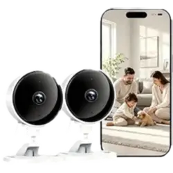 Cámara Vigilancia WiFi 1080P 2Pack