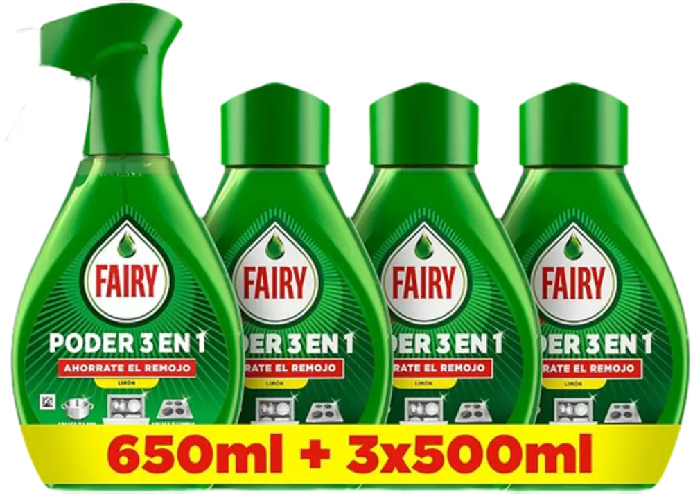 Fairy Spray Limón 650ml + 3
