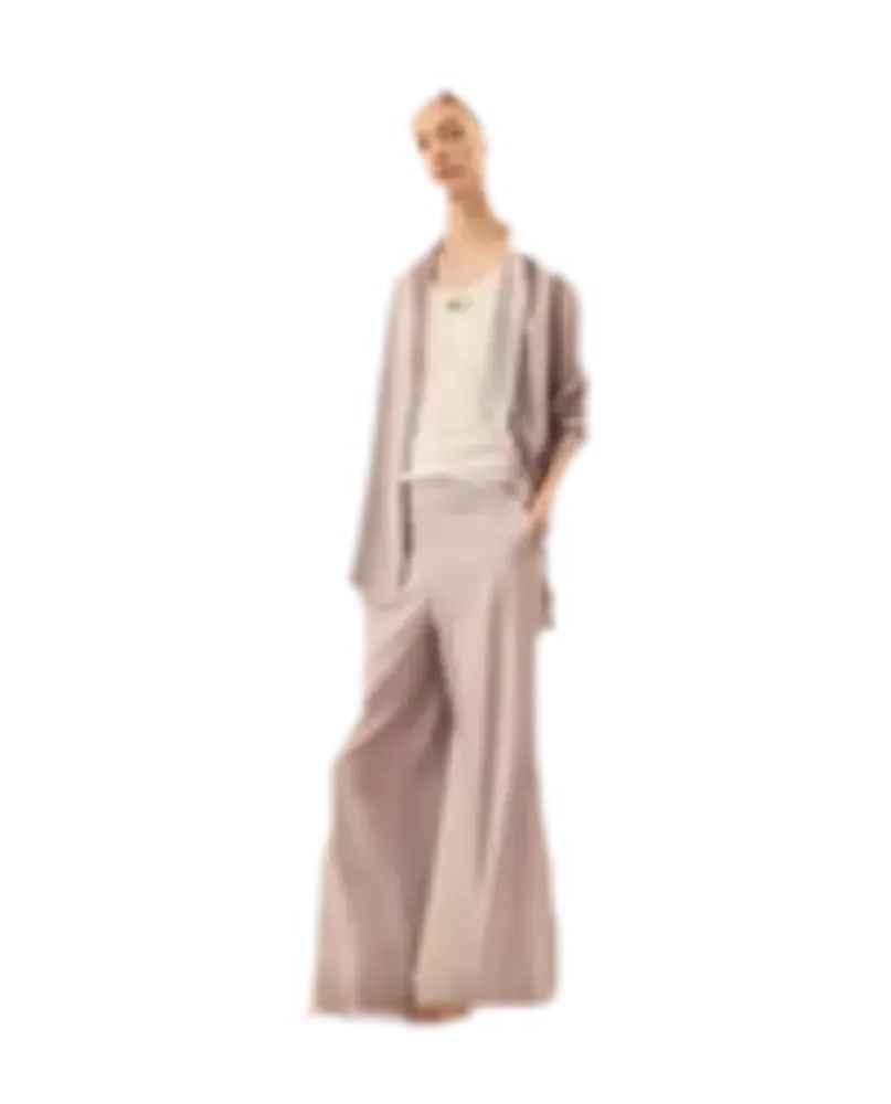 Pantalón recto estampado mujer