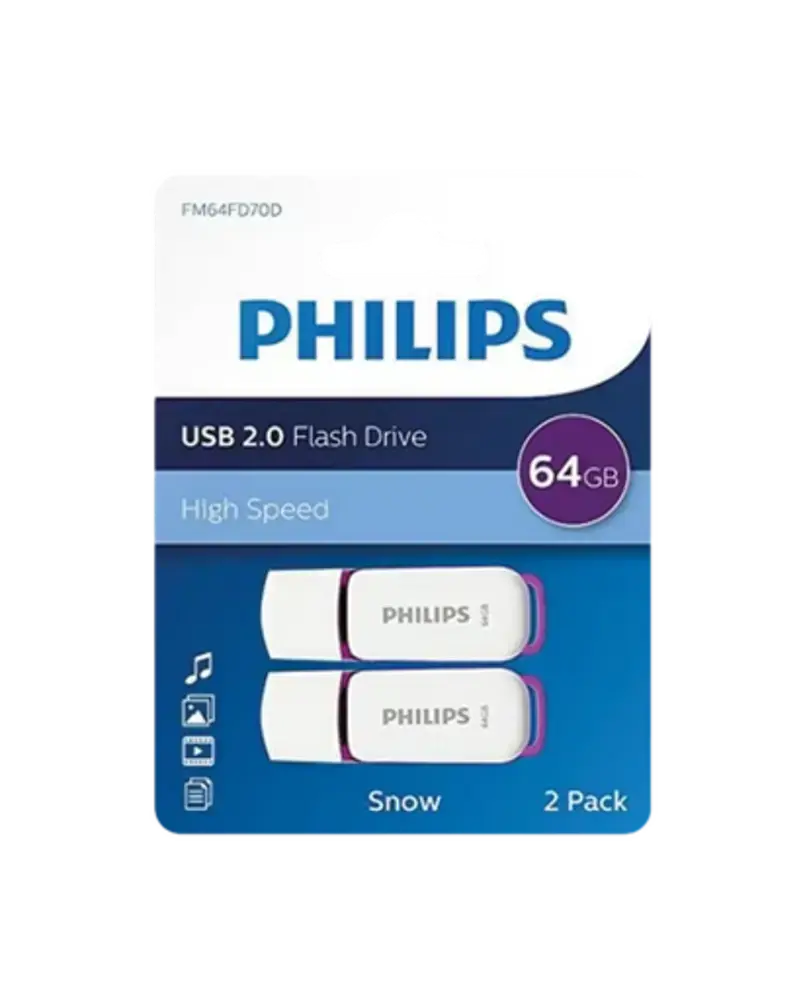 Pack 2 Pendrives Philips 64 GB