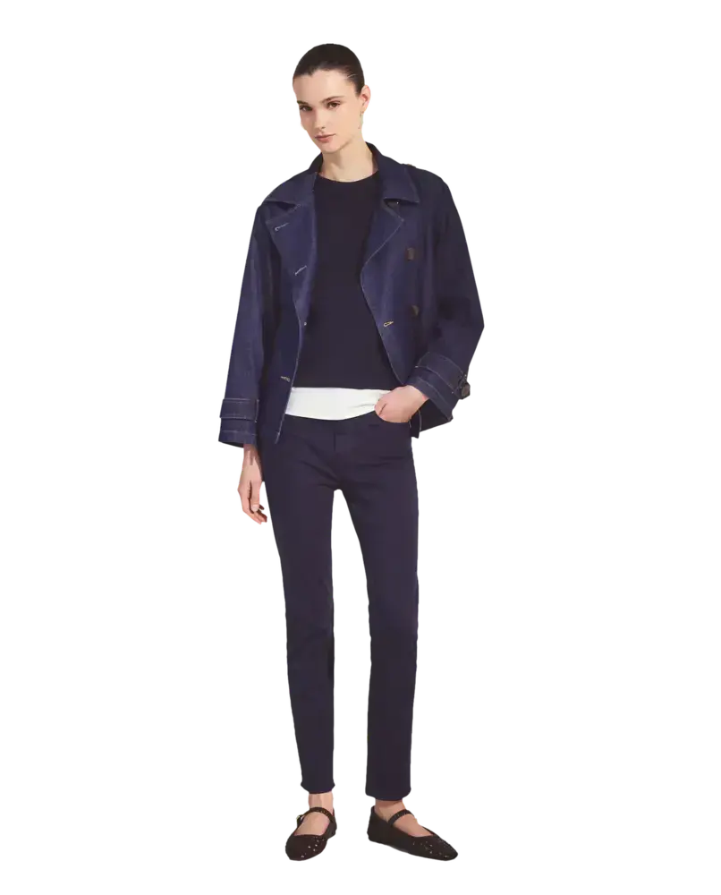 Pantalón mujer cinco bolsillos azul