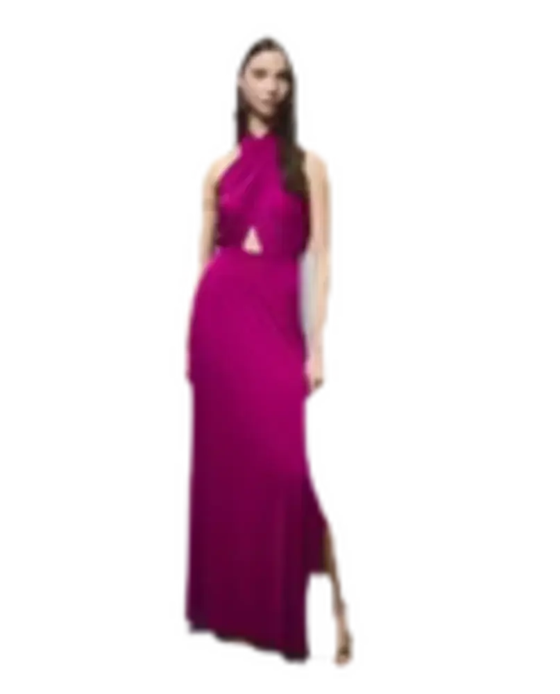 Vestido cut out con lazo