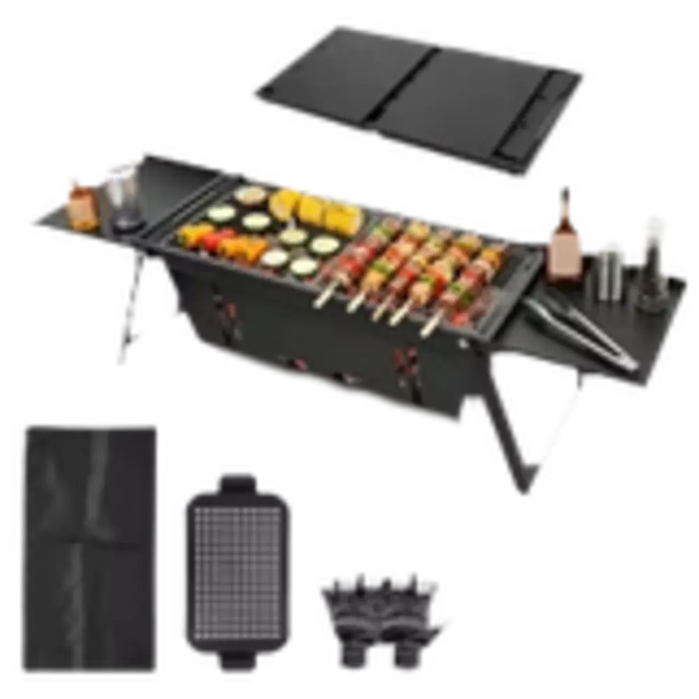 Parrilla portátil plegable