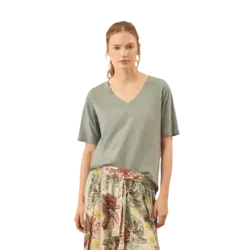 Camiseta mujer cuello pico
