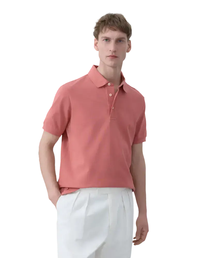 Polo de hombre maga corta pique