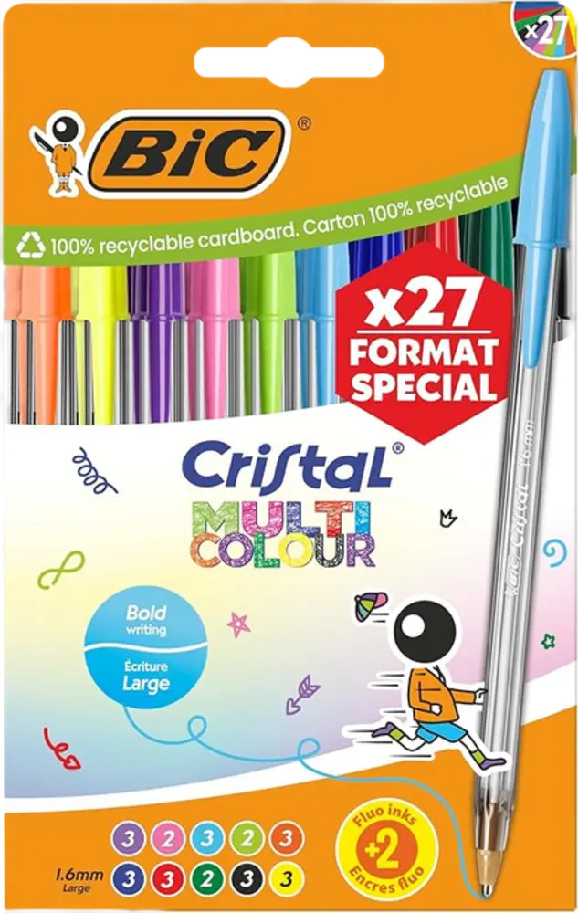 BIC Cristal Multicolour Bolígrafos