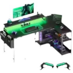 Escritorio gaming en L con LED
