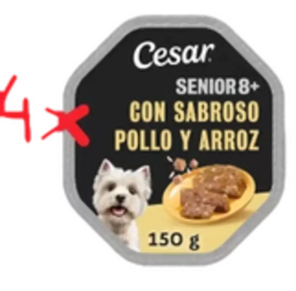 4 PACKS de Cesar 14 x 150 g