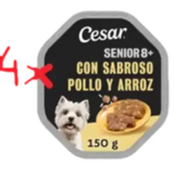 4 PACKS de Cesar 14 x 150 g