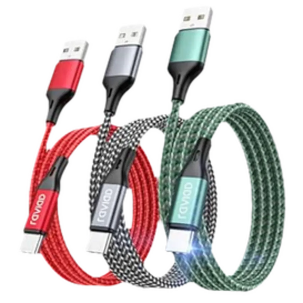 RAVIAD Cable USB C 2M 3Pack