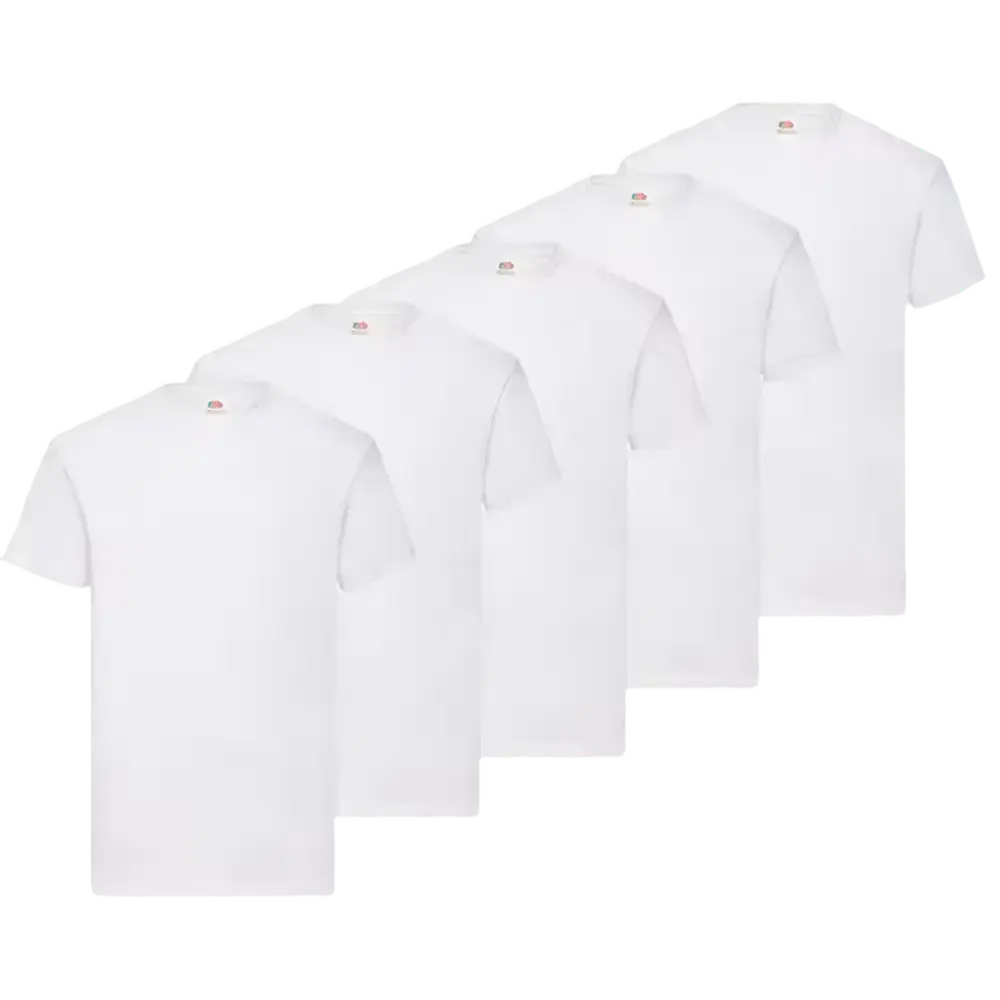 Pack 5 Camisetas Básicas Blancas