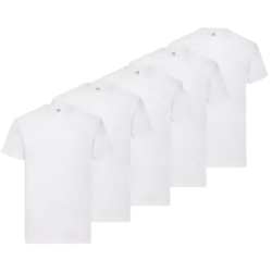 Pack 5 Camisetas Básicas Blancas