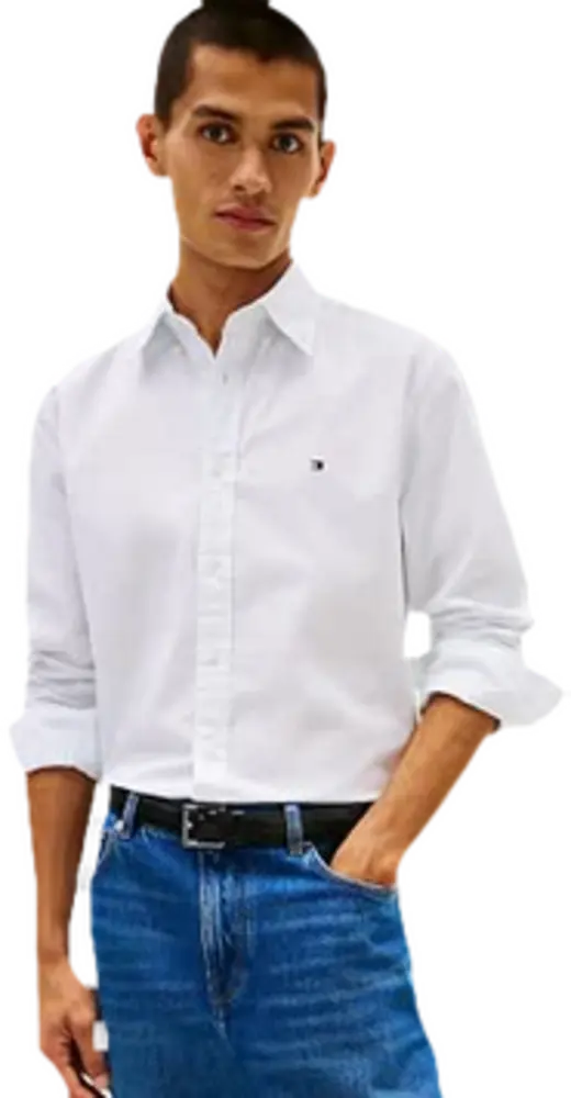 Camisa Tommy Hilfiger Flex Poplin