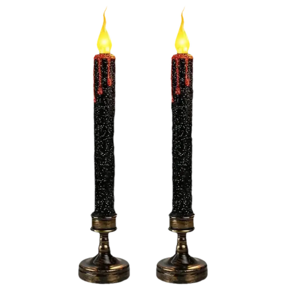 Velas LED Halloween Sangre Negras
