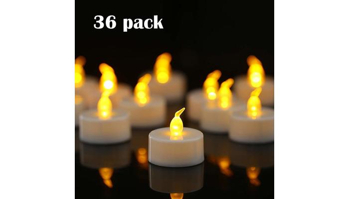 Velas LED de luz cálida