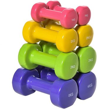 Juego de 8 mancuernas