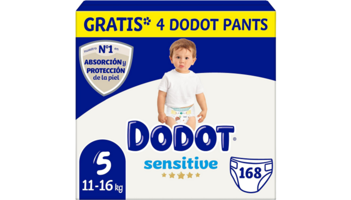 Pack Dodot de 168 pañales